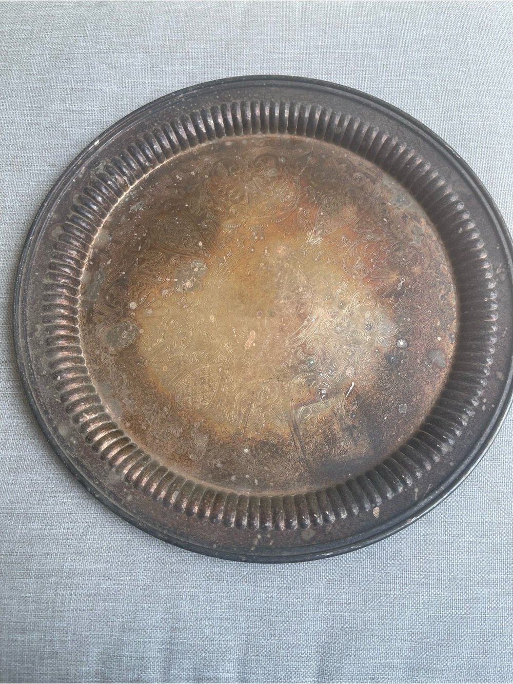 Gorman Newport silver serving platter